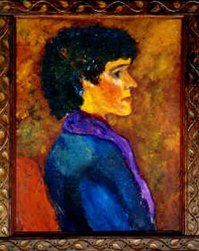 A woman  in a blue jacket
Painting by Christopher English 
diffchris01.jpg