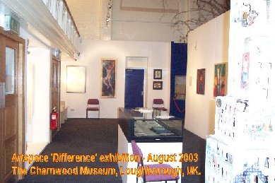 General view of the gallery - Artists book 
12 copper plate etchings with inkjet print text
in exhibition cabinet - diffview05.jpg