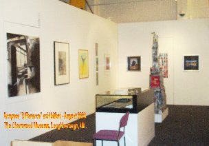 General view of the gallery - Artists book 
12 copper plate etchings with inkjet print text
in exhibition cabinet - diffview09.jpg