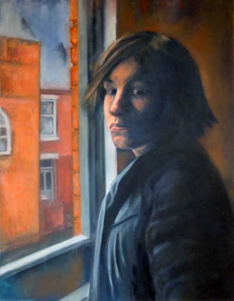 On The Edge, Girl at Window,   Mary Byrne   ,    Contemporary Affordable Art