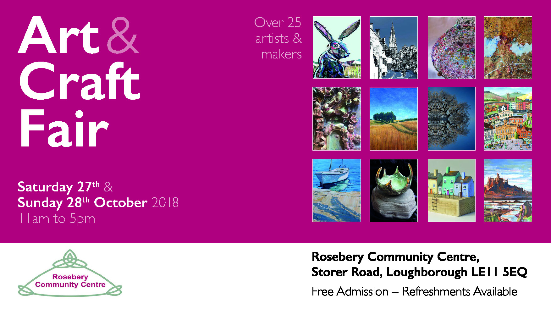 Rosebery Art & Craft Fair Artspace Loughborough